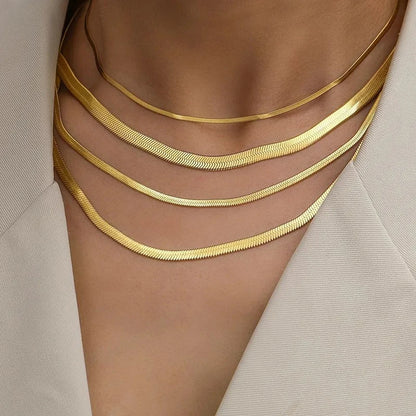 Collier chaîne plate