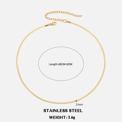 Collier chaîne plate