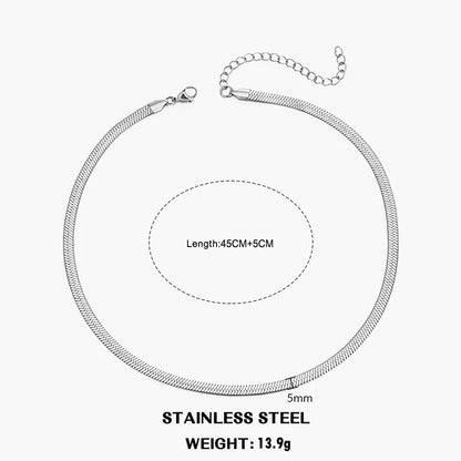 Collier chaîne plate