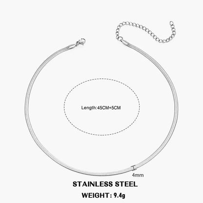 Collier chaîne plate
