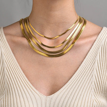 Collier chaîne plate