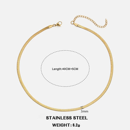 Collier chaîne plate