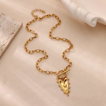 Collier cœur tendance