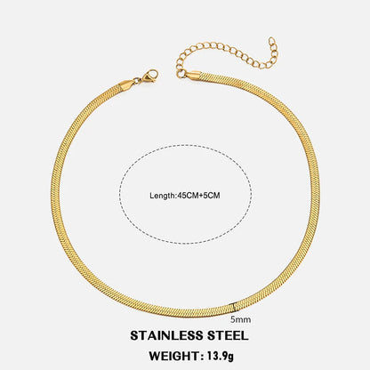 Collier chaîne plate