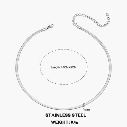 Collier chaîne plate