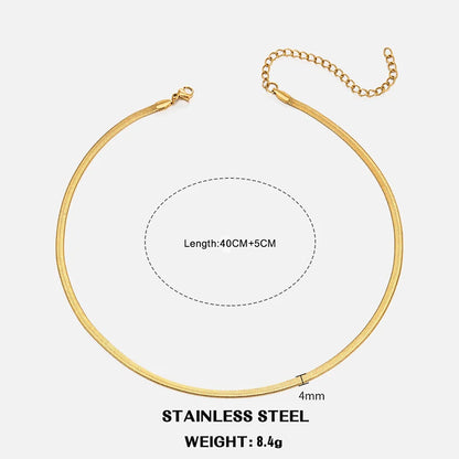 Collier chaîne plate