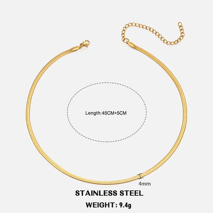 Collier chaîne plate