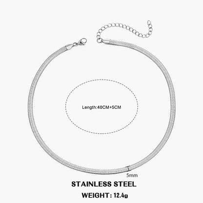 Collier chaîne plate