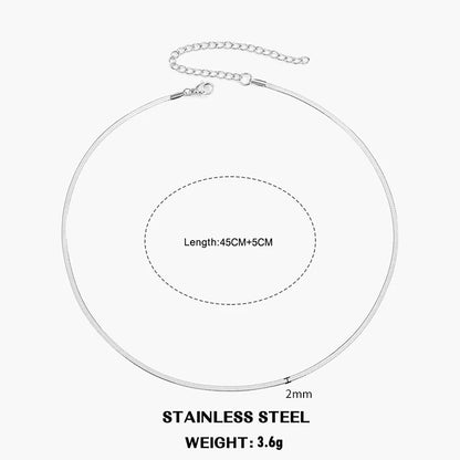 Collier chaîne plate