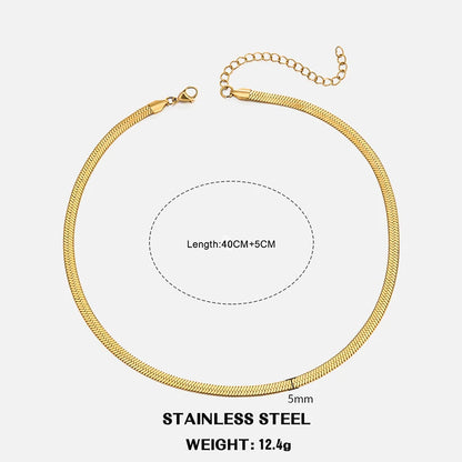Collier chaîne plate