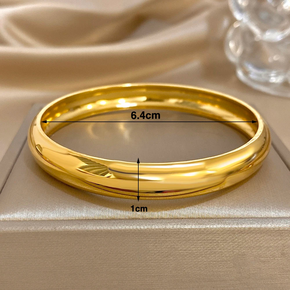 Manchette épaisse dorée