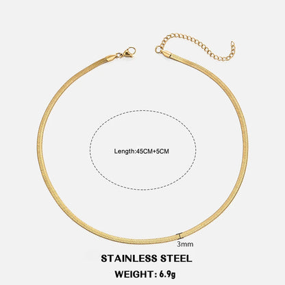 Collier chaîne plate